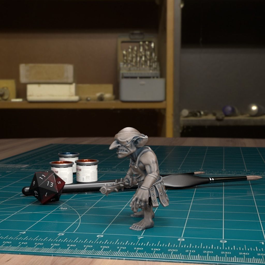 Jungle Goblin 05 - Pre-Supported 3D print model_2