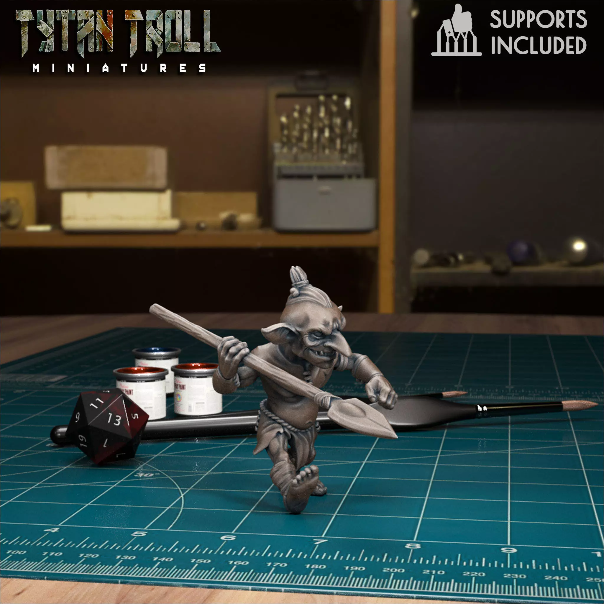 Jungle Goblin 04 - Pre-Supported 3D print model_0