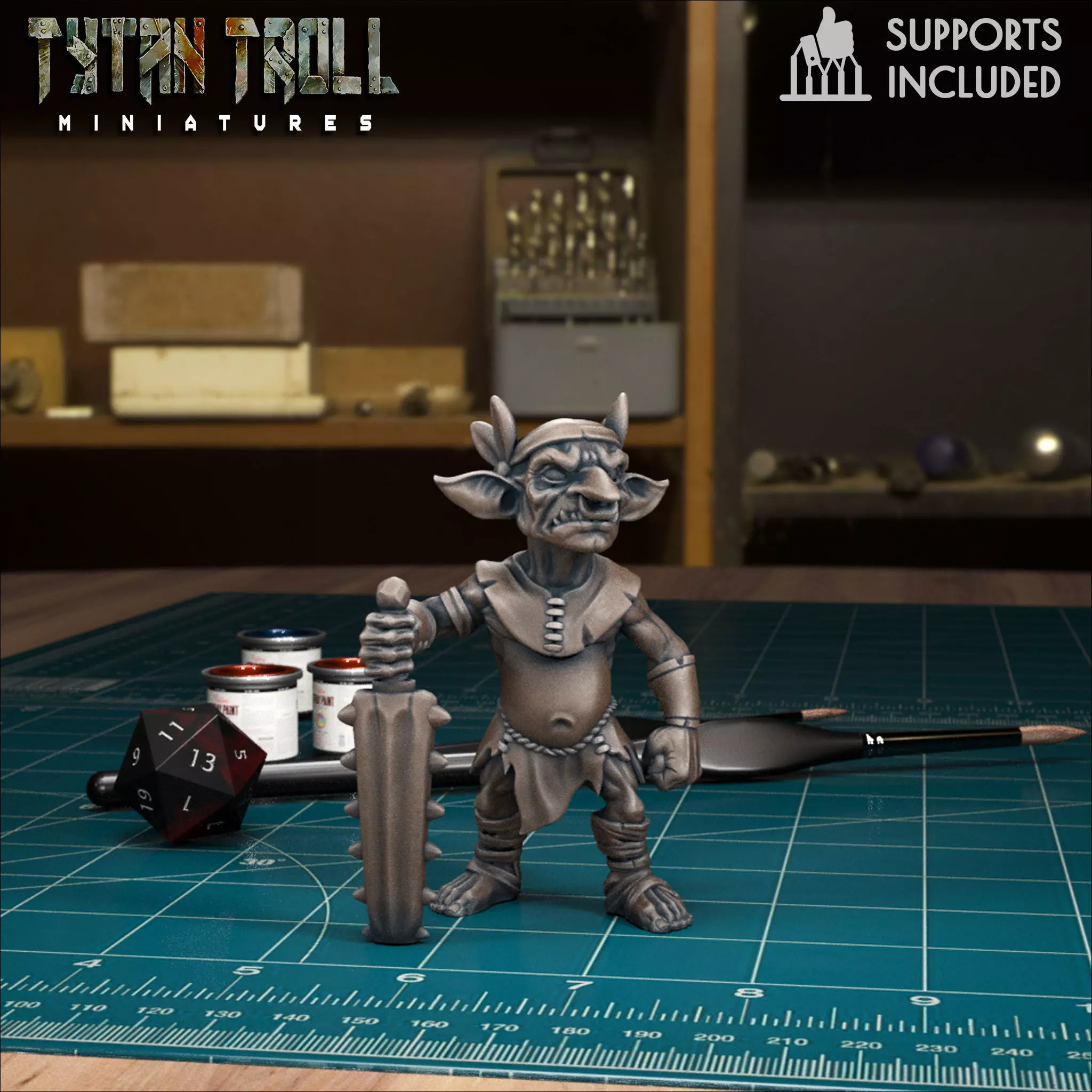 Jungle Goblin 01 - Pre-Supported 3D print model_0