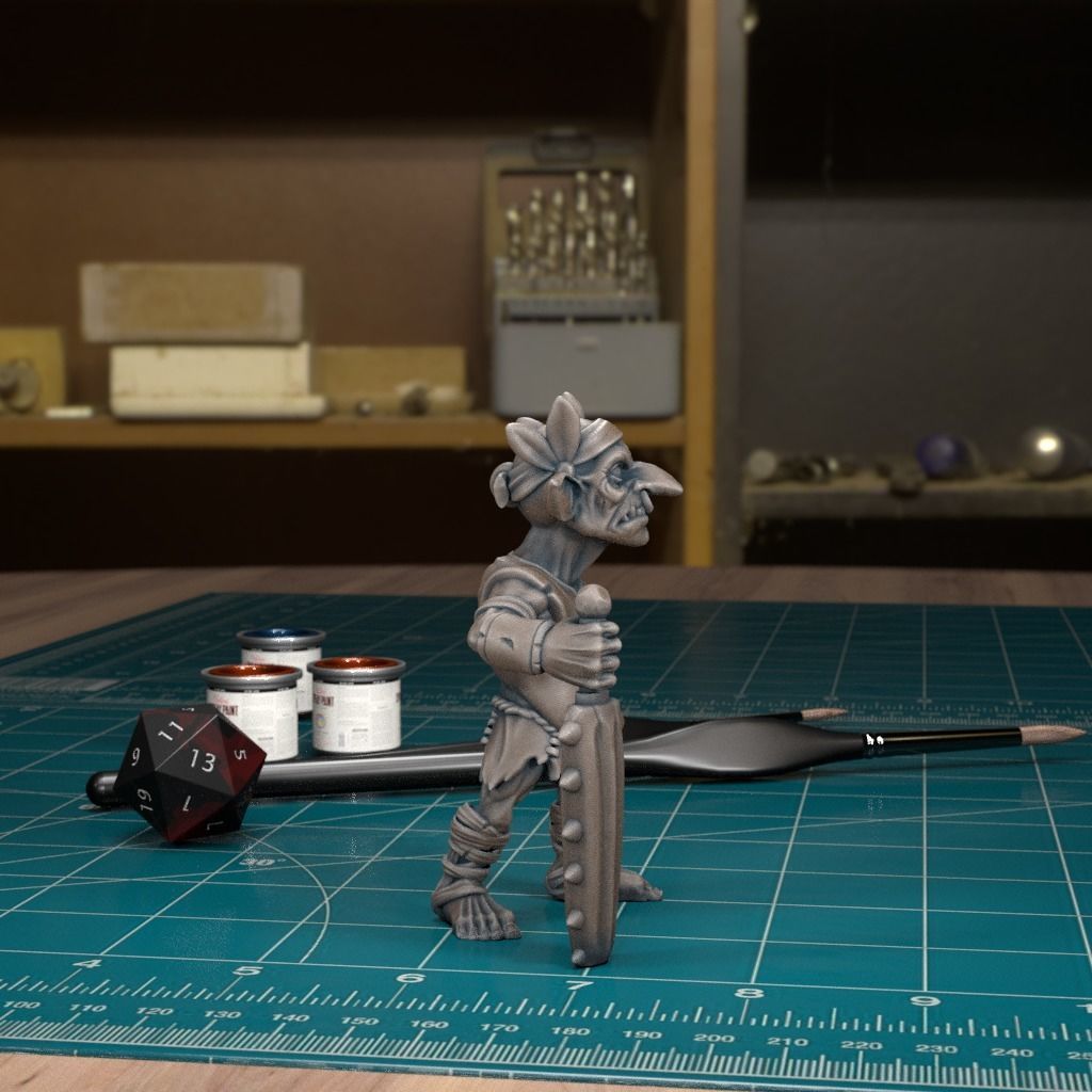 Jungle Goblin 01 - Pre-Supported 3D print model_4