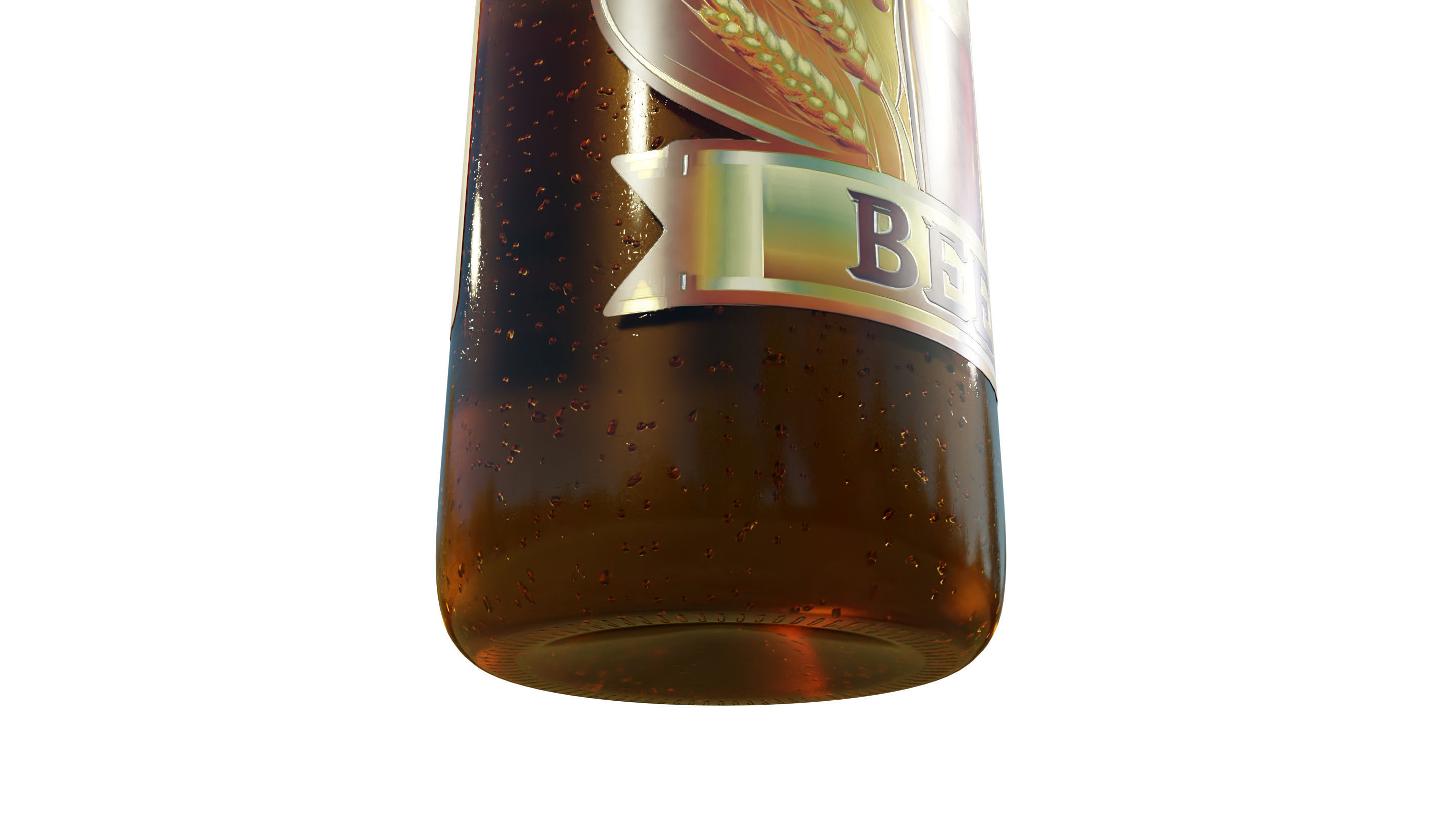 Generic Beer Bottle 3D model_9
