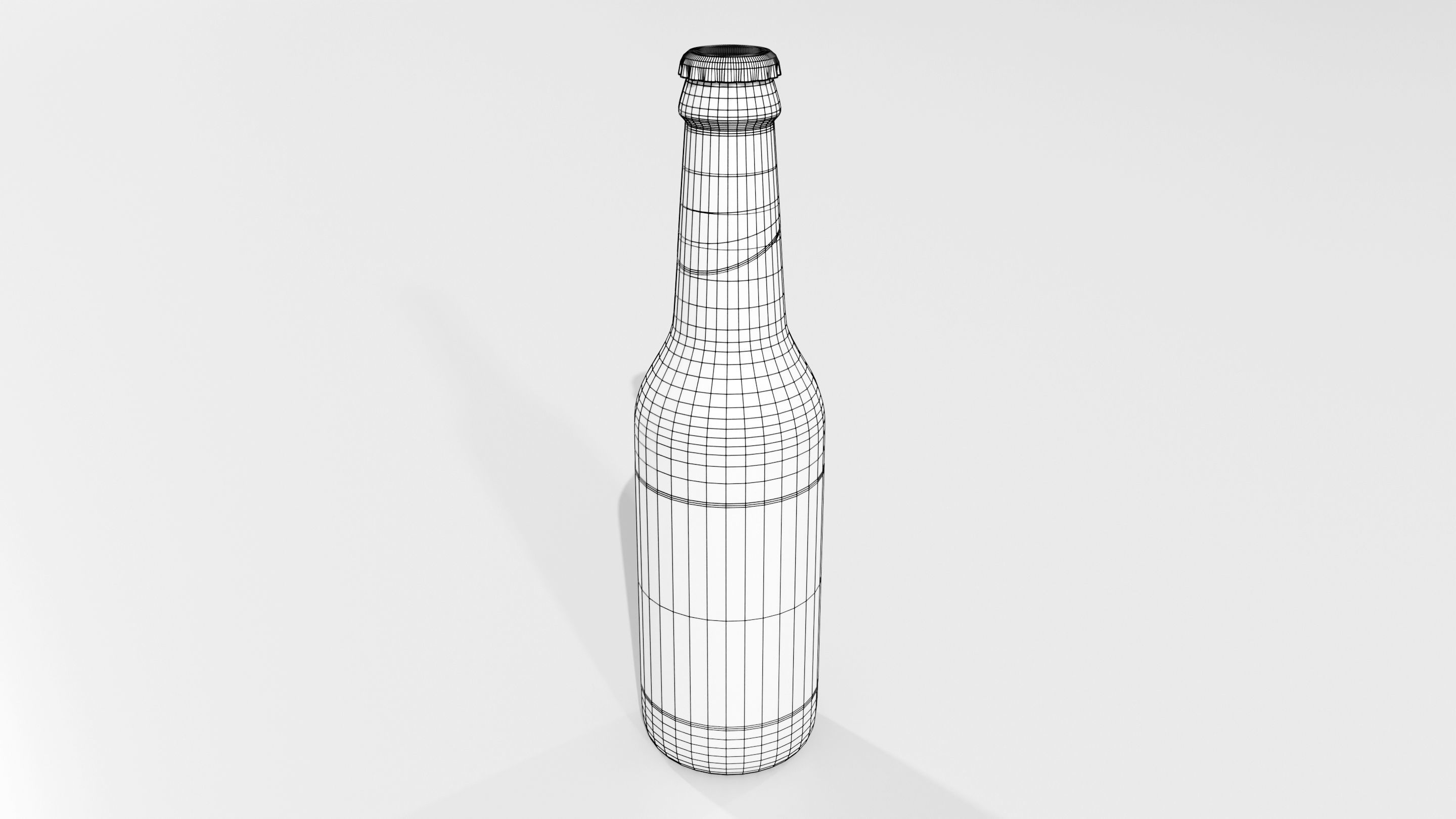 Generic Beer Bottle 3D model_13