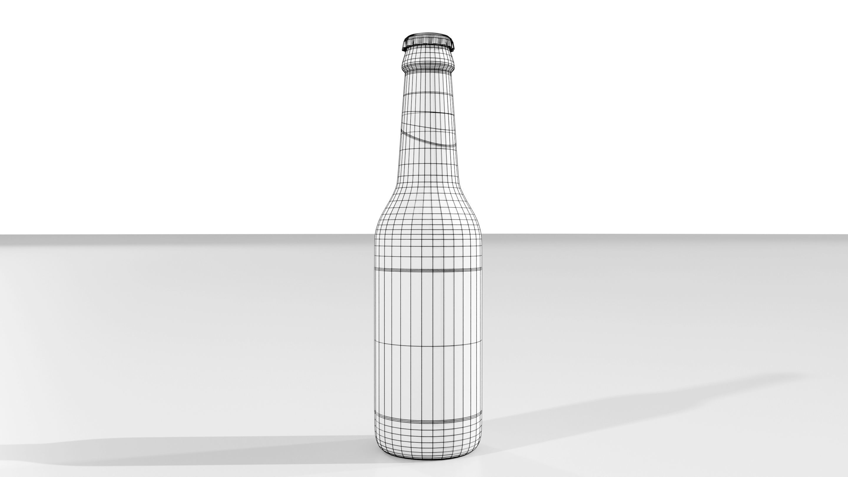 Generic Beer Bottle 3D model_16