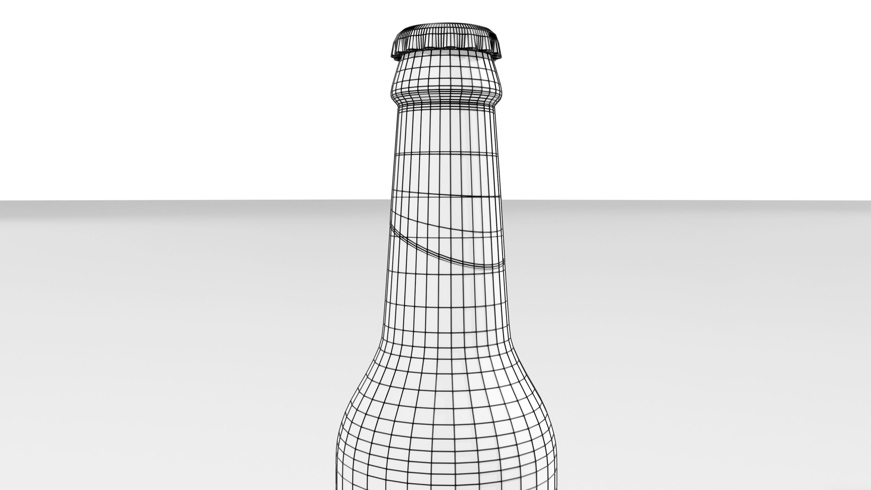 Generic Beer Bottle 3D model_17