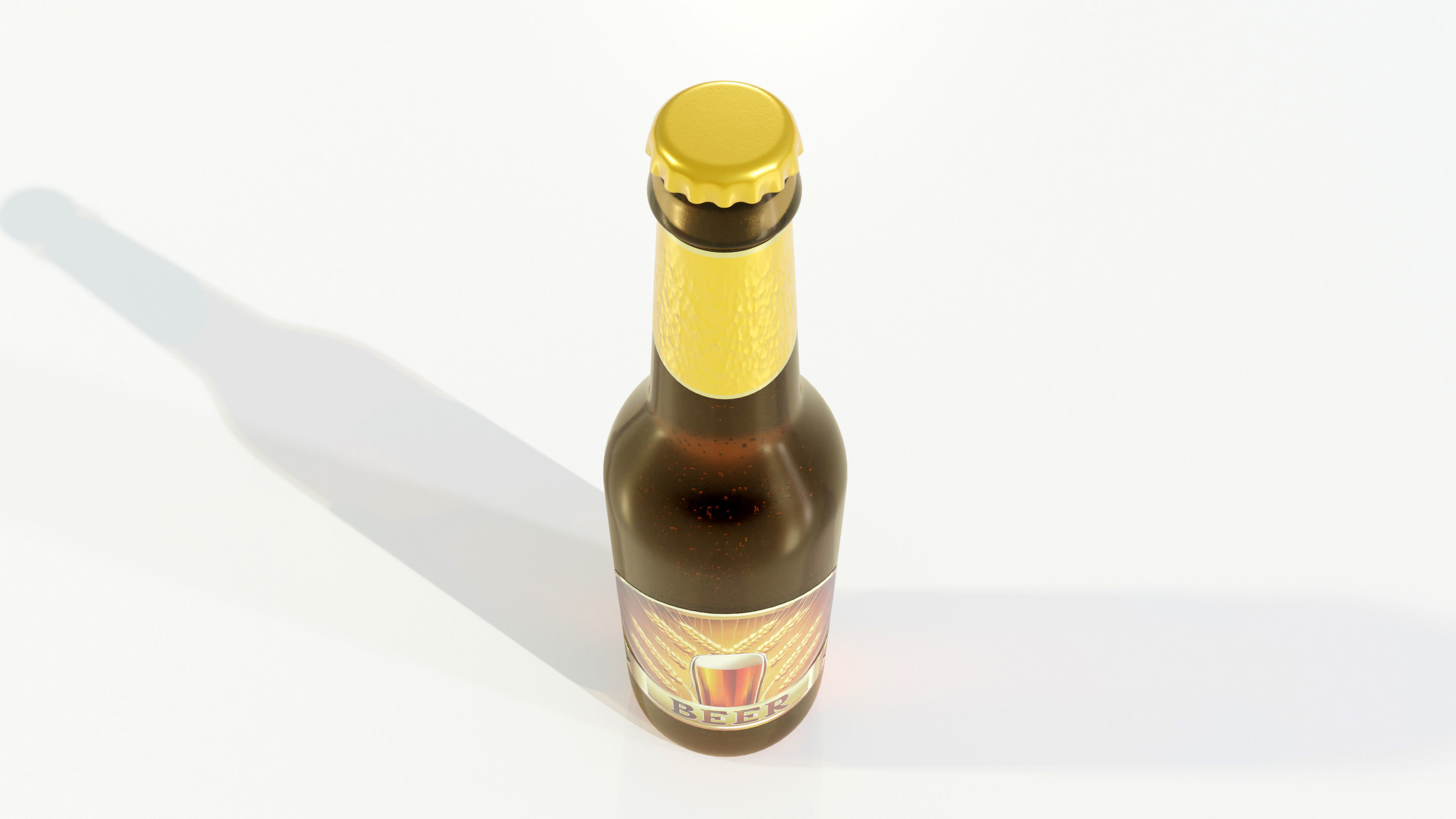 Generic Beer Bottle 3D model_10
