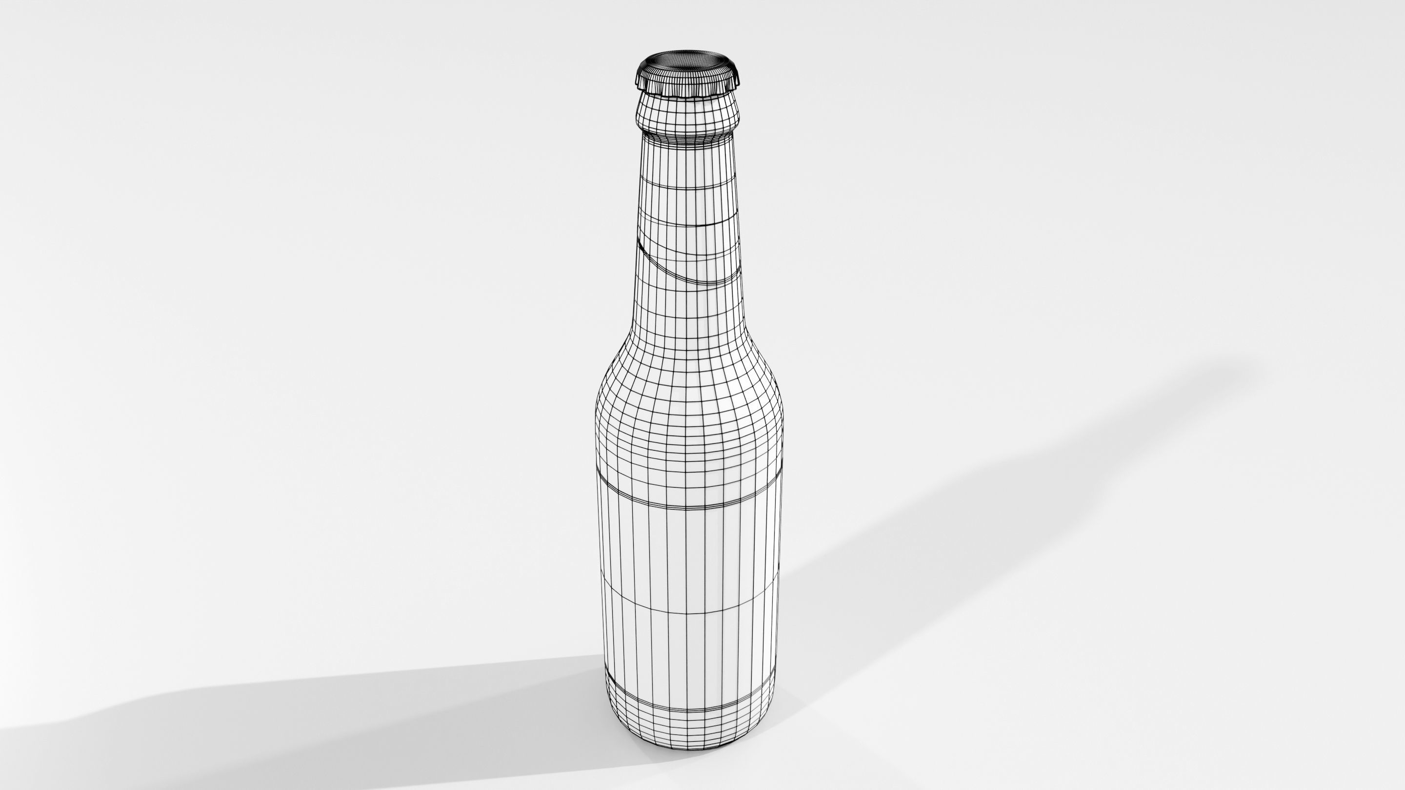 Generic Beer Bottle 3D model_12