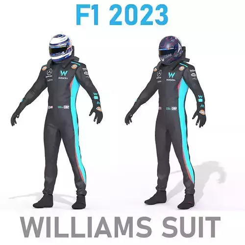 F1 Williams Suit 2023 3D model