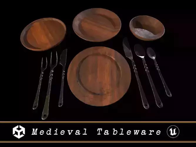 Medieval Iron Tableware