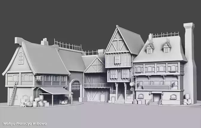 3D Model of Medieval House