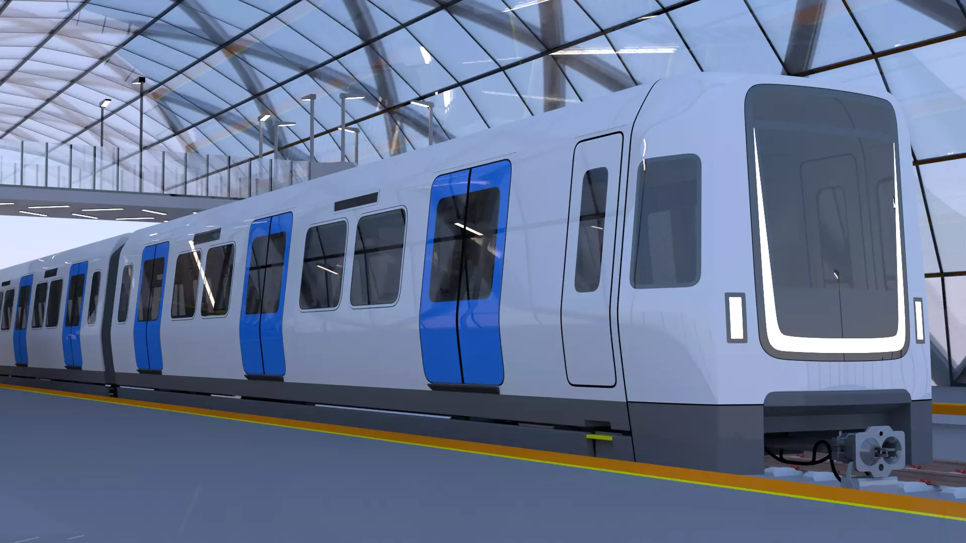 Stockholm metro station 3D model_0