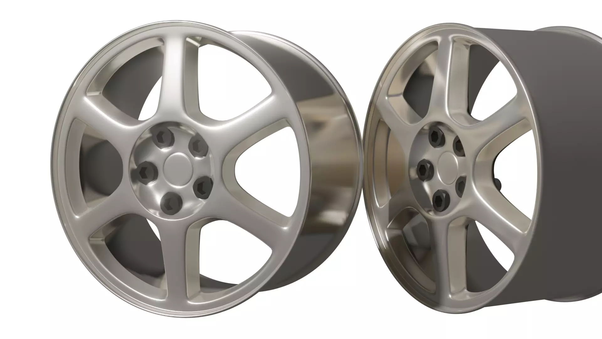 Mitsubishi Lancer Evolution Rims - 3D Free low-poly 3D model