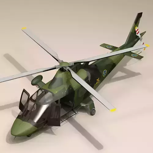 AW109LUH Swedish Air Force 3D model