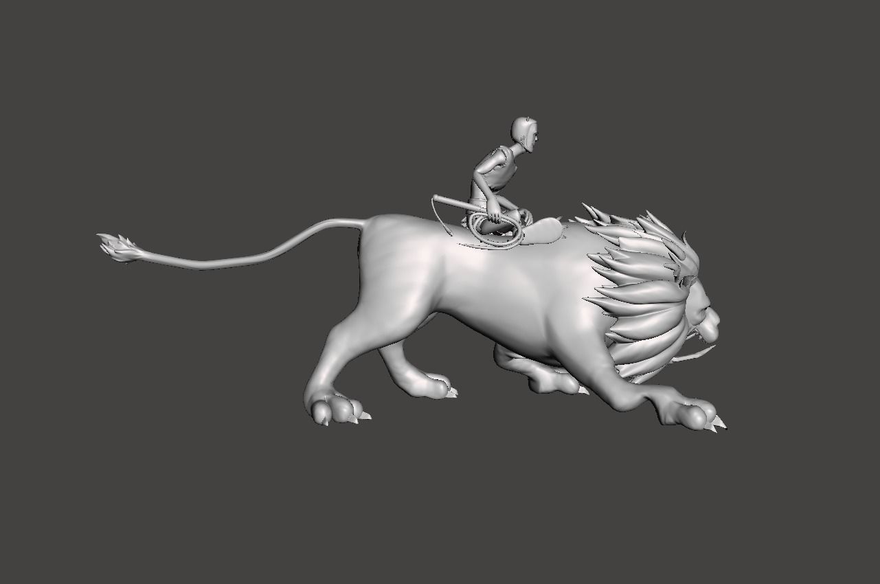 Mohji the Beast Tamer 3D Model 3D print model_1