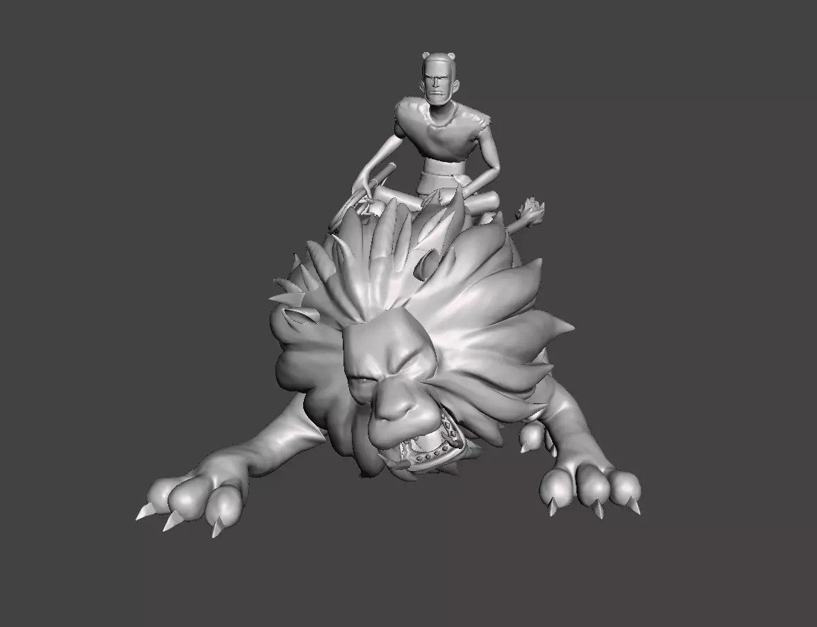 Mohji the Beast Tamer 3D Model 3D print model_0
