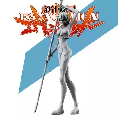 Rei Ayanami Evangelion Neon Genesis figurine ready to print 3D print model