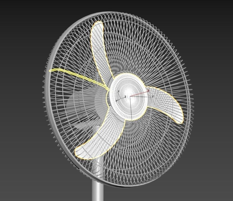 Stand Fan 3D Model 3D model_3
