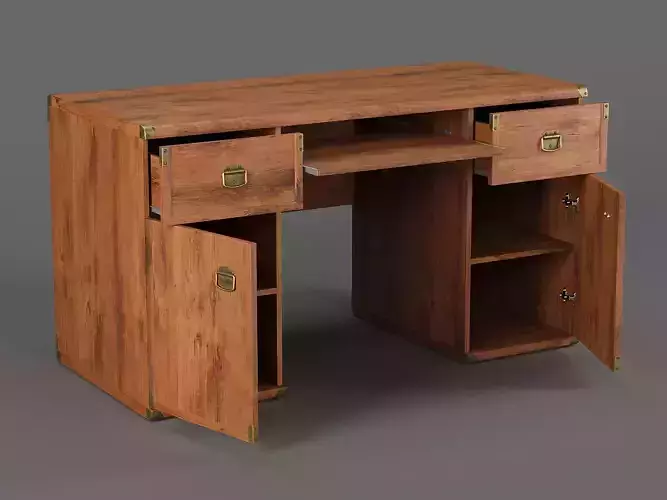 Indiana Desk 02 3D model