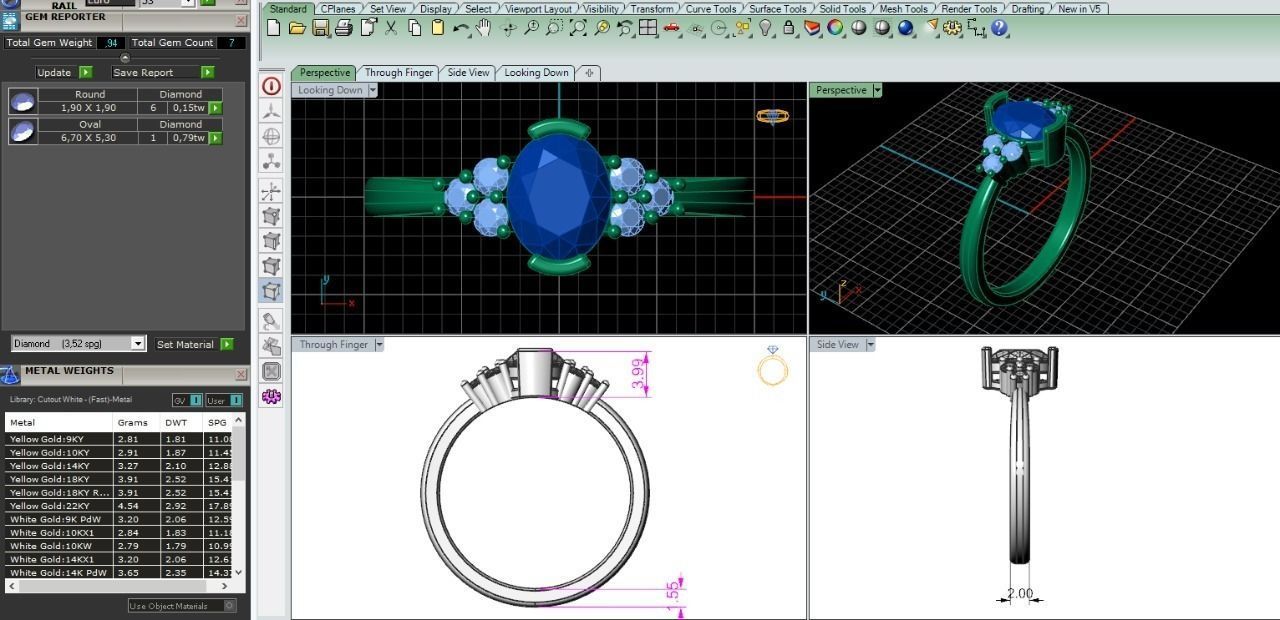 27 ring 3D print model_3