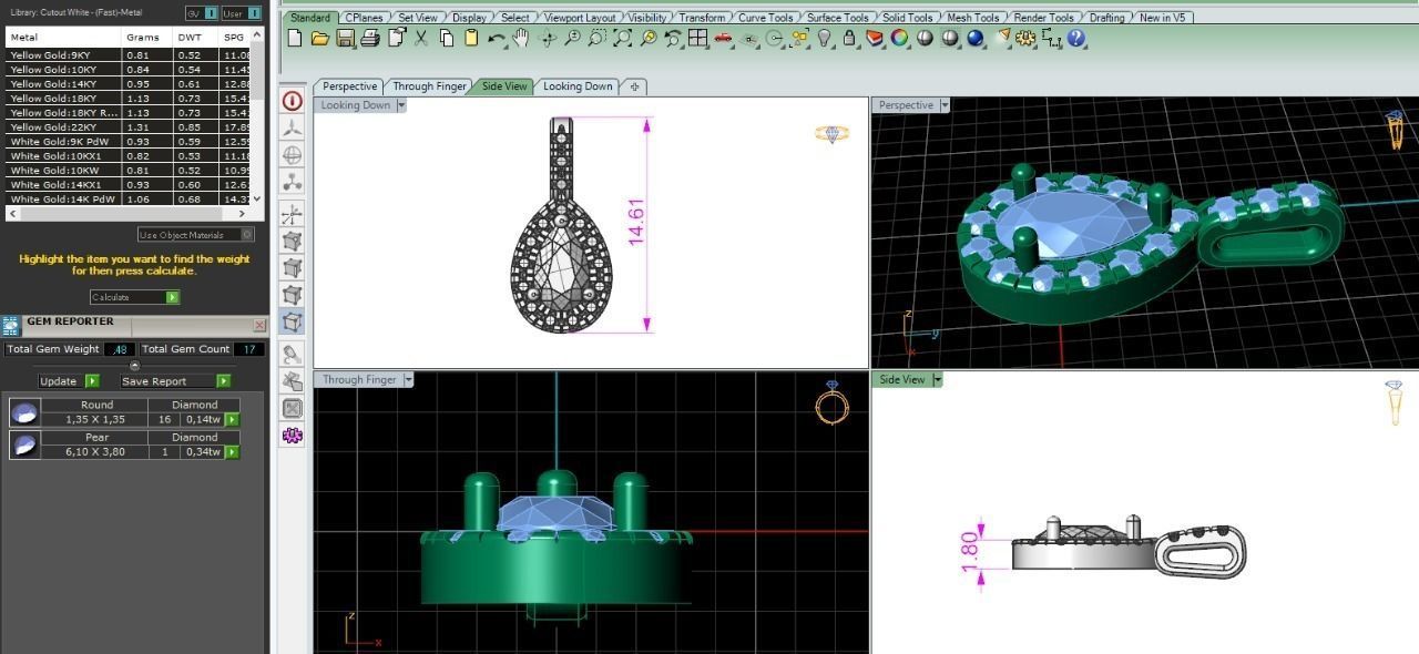 22 pendant 3D print model_1