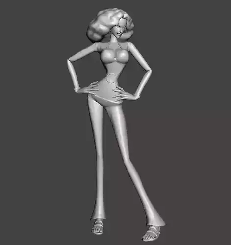 Zala Miss Doublefinger 3D Model