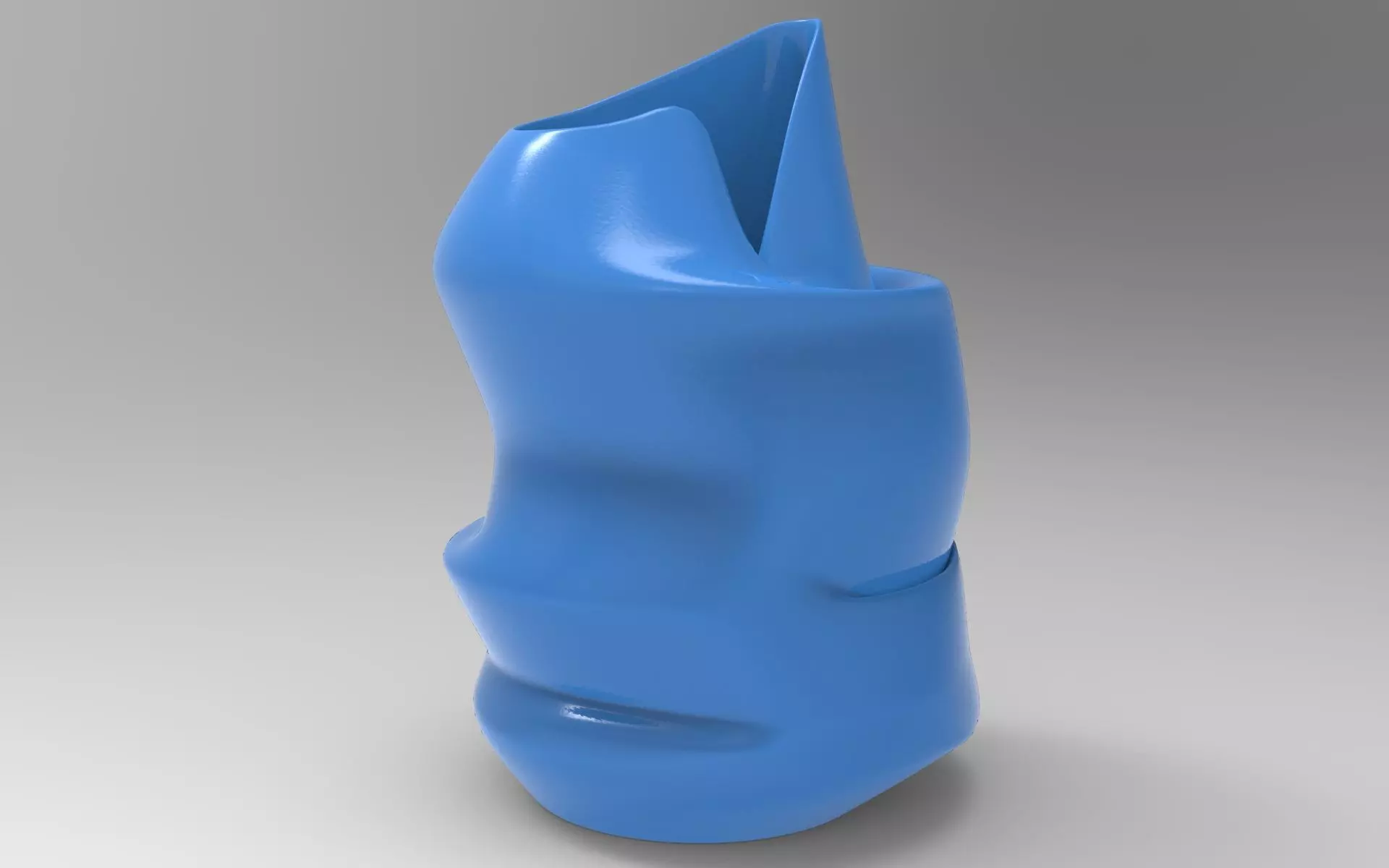 Abstract Vase Low-poly 3D model_0