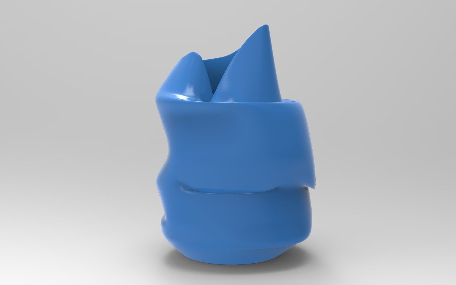 Abstract Vase Low-poly 3D model_4