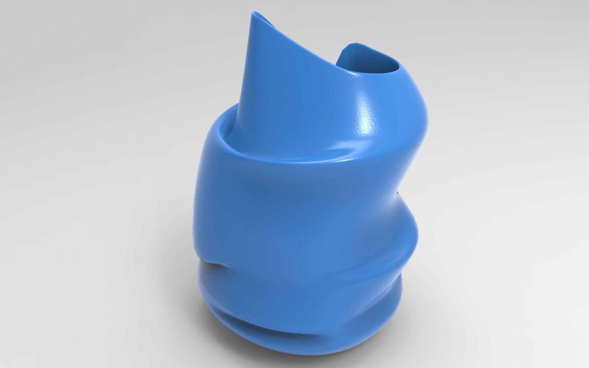 Abstract Vase Low-poly 3D model_3