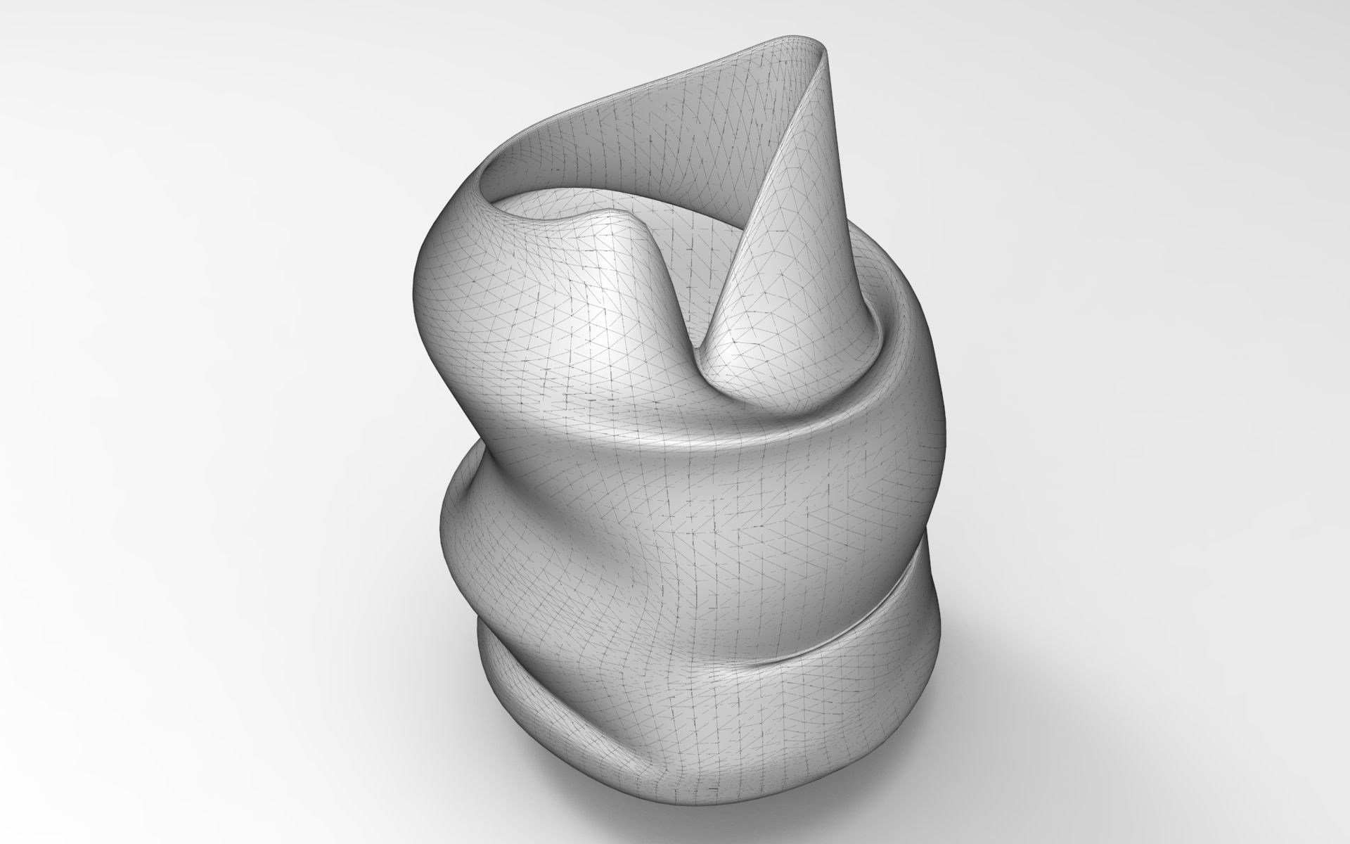 Abstract Vase Low-poly 3D model_5