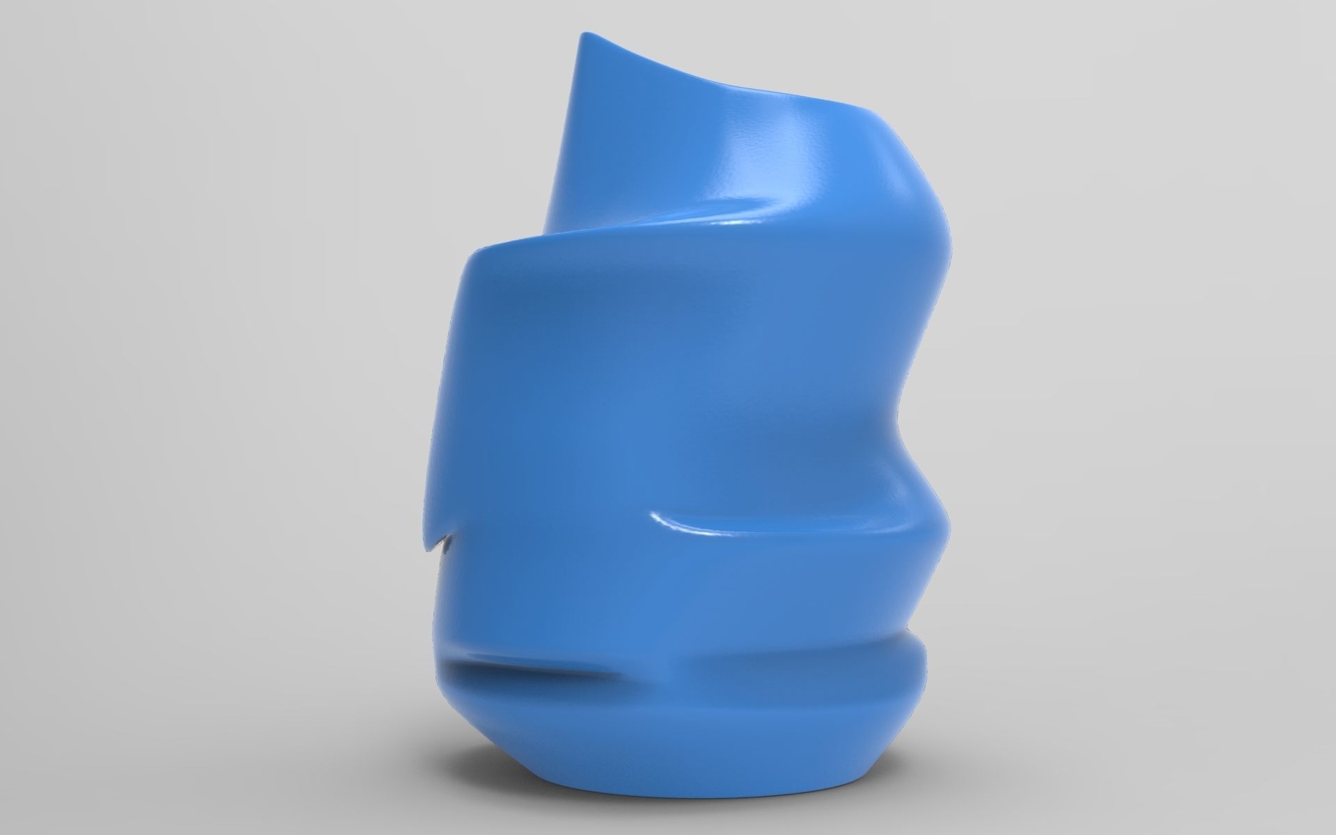Abstract Vase Low-poly 3D model_1