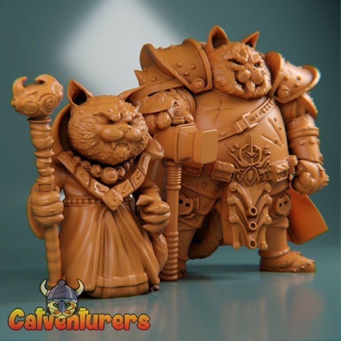 Lord Grimalkin and Vossar Doompelt pack 3D print model_1