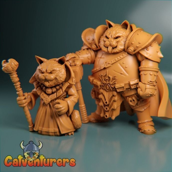 Lord Grimalkin and Vossar Doompelt pack 3D print model_2