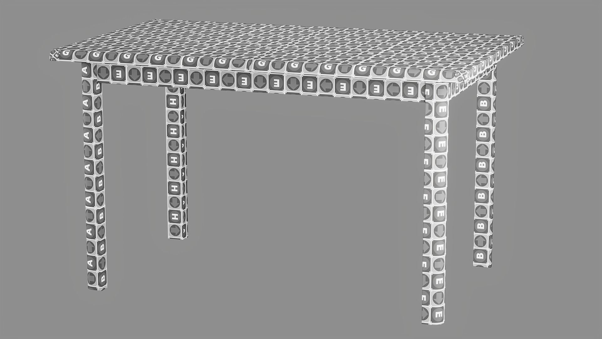 Indiana Dining Table 3D model_11