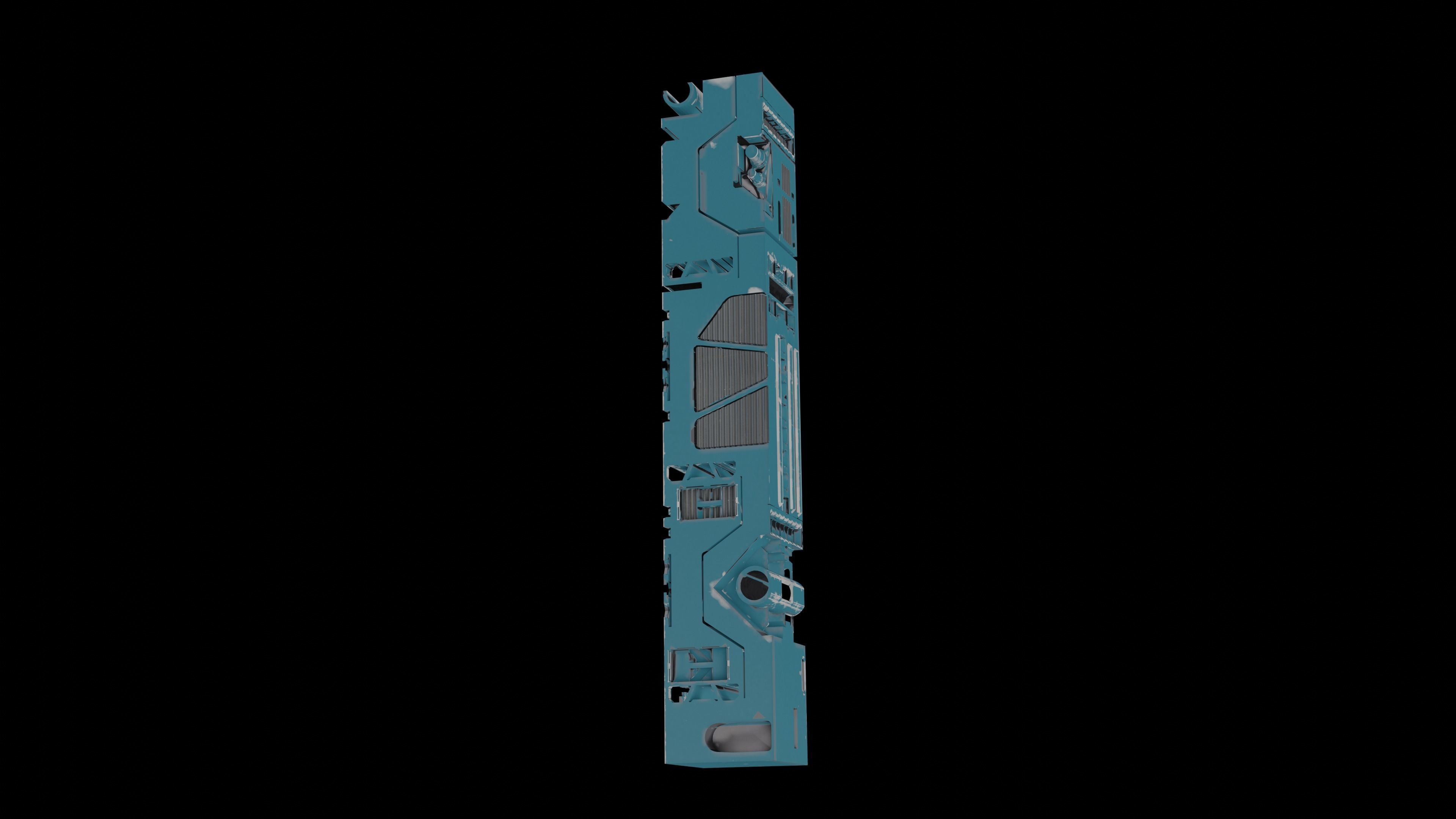 Sci-Fi Hard Surface Pillar 3D print model_25