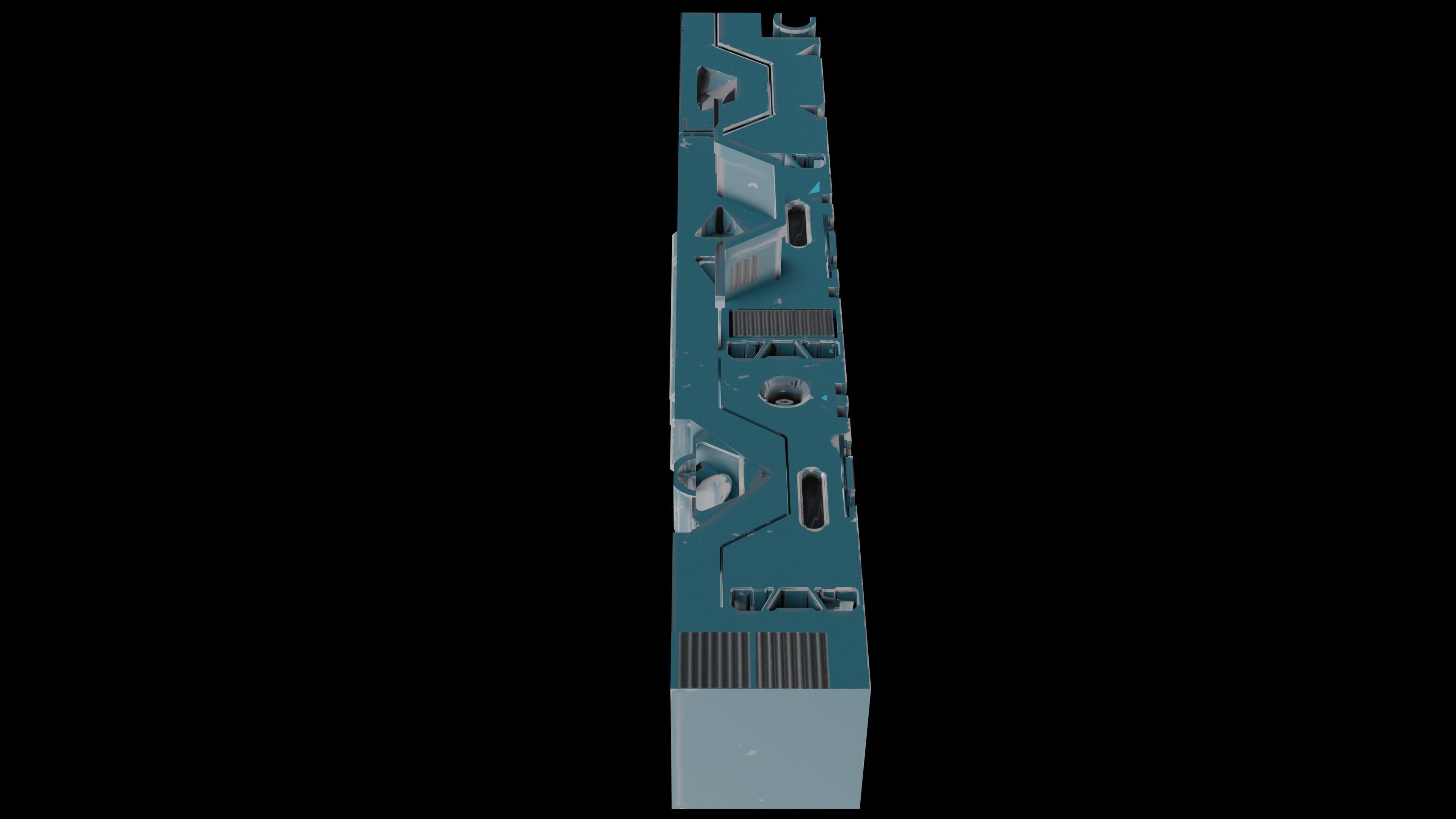 Sci-Fi Hard Surface Pillar 3D print model_27