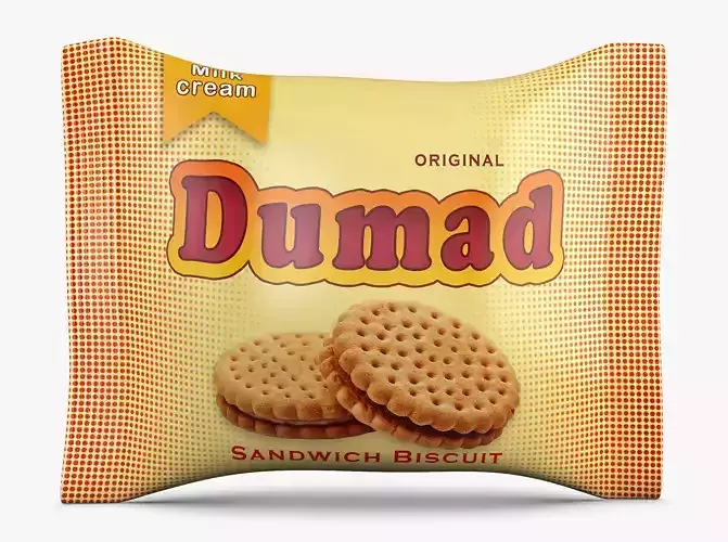 Biscuit Packaging Dumad Simple M 1 3D model