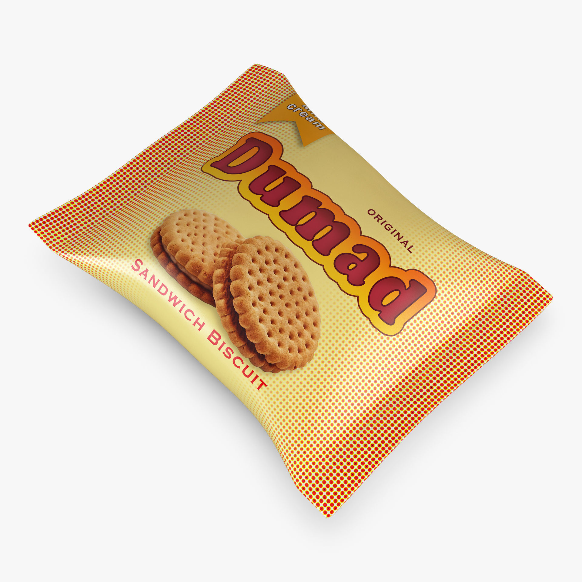 Biscuit Packaging Dumad Simple M 1 3D model_4