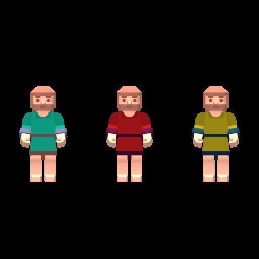 Block-Style 3D Character Collection 3D model_2
