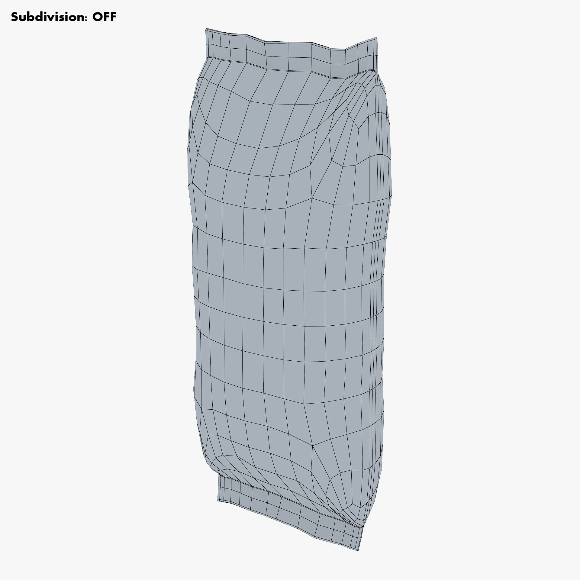 Baguette Sandwich Packaging Simple M 1 3D model_9