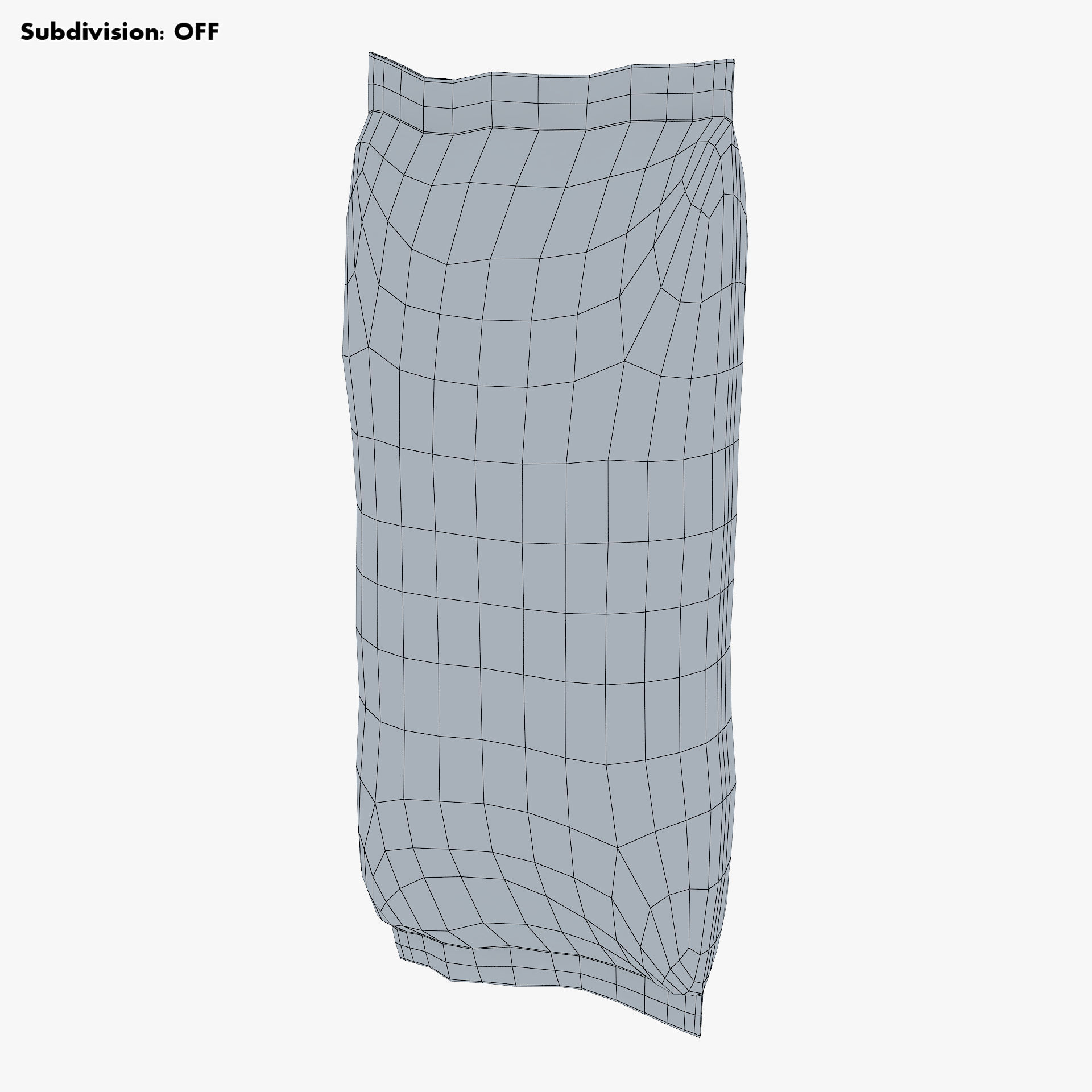 Baguette Sandwich Packaging Simple M 1 3D model_13