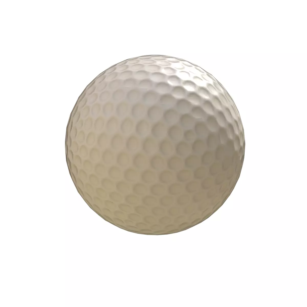 Golf Ball Low-poly 3D model_0
