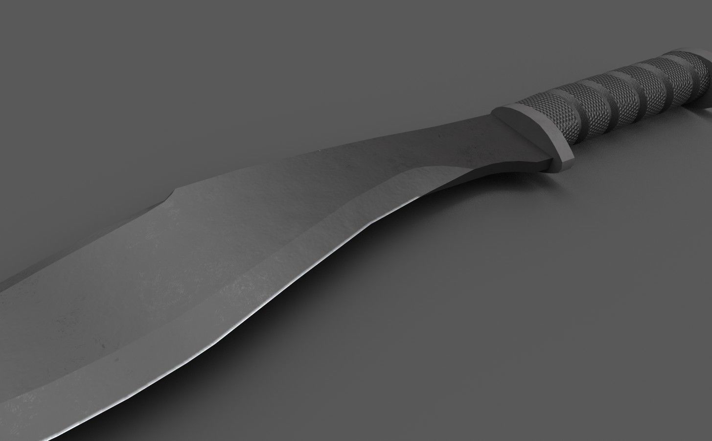 Tactical Kukri  Low-poly 3D model_4
