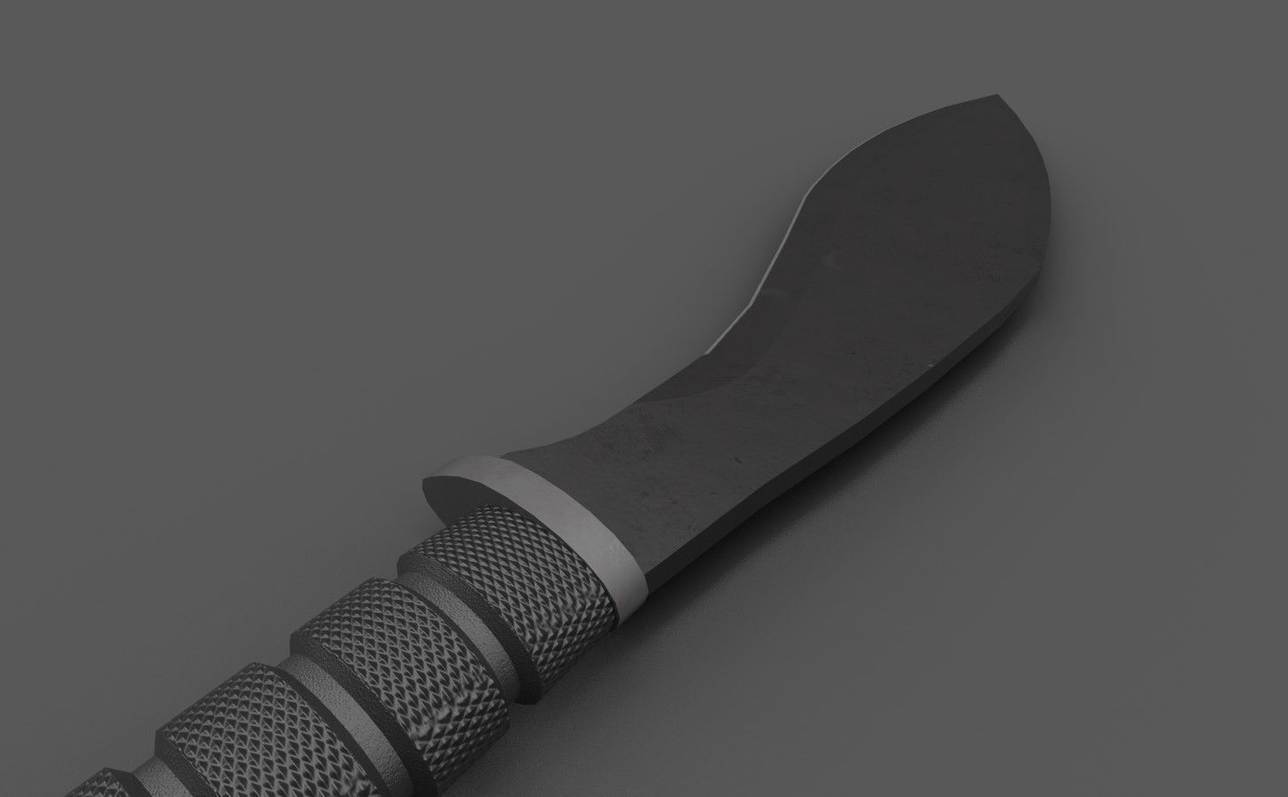 Tactical Kukri  Low-poly 3D model_1