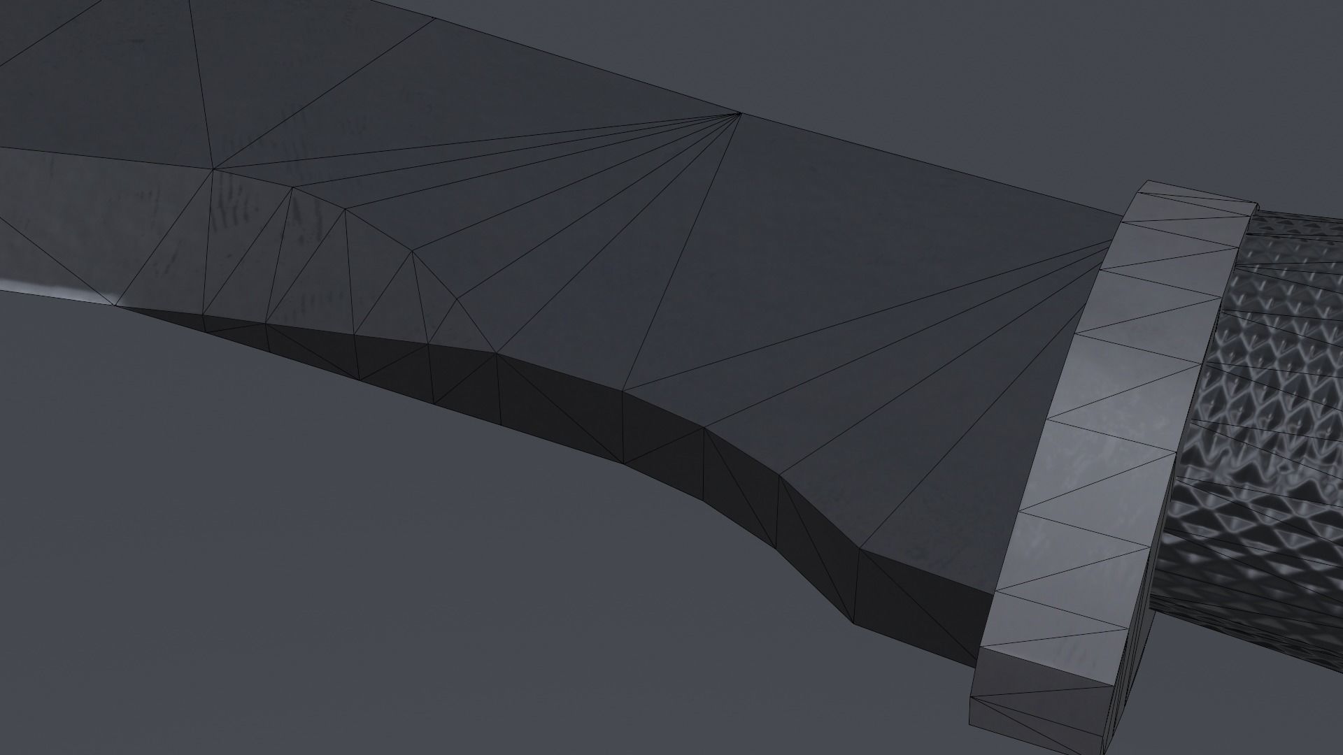 Tactical Kukri  Low-poly 3D model_10