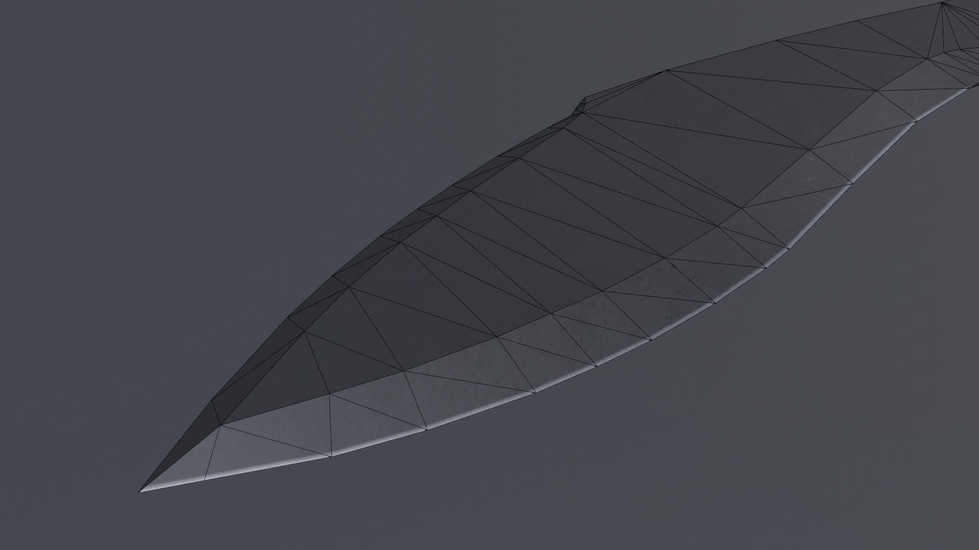 Tactical Kukri  Low-poly 3D model_7