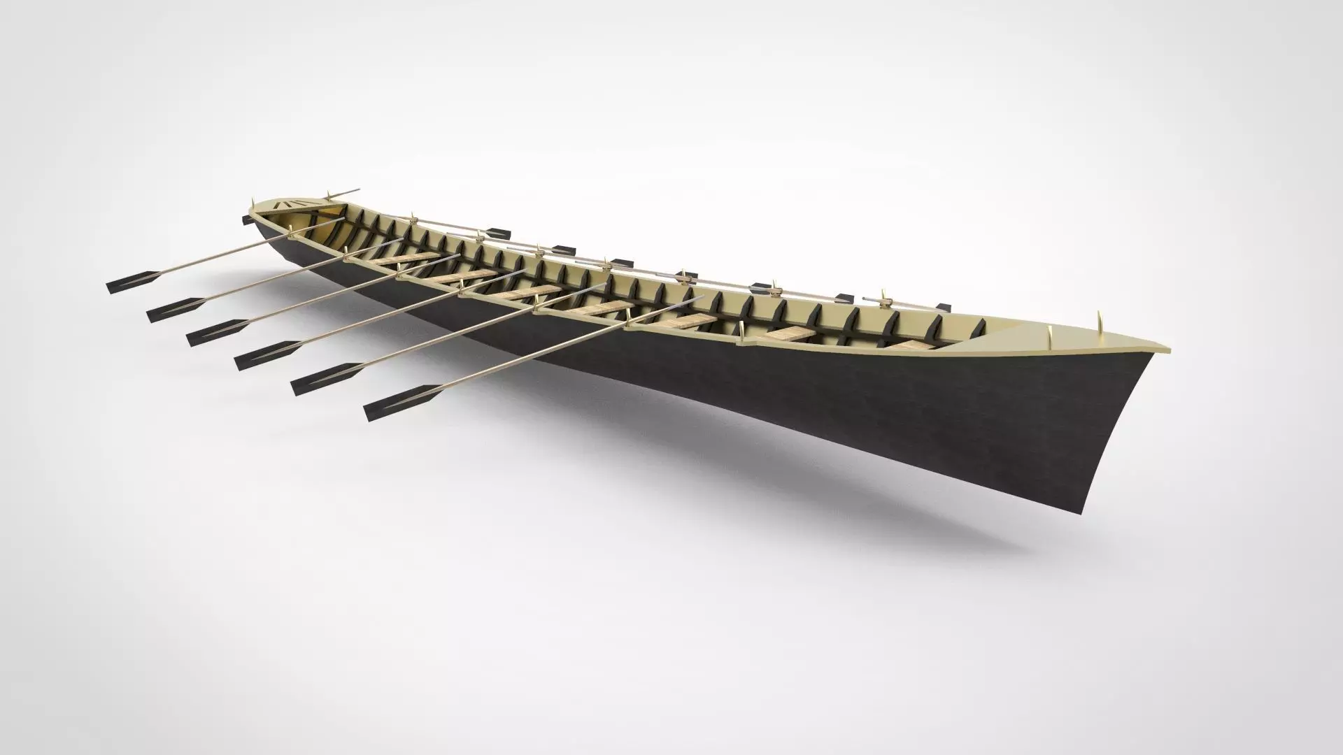 Iban longboat  3D model_0