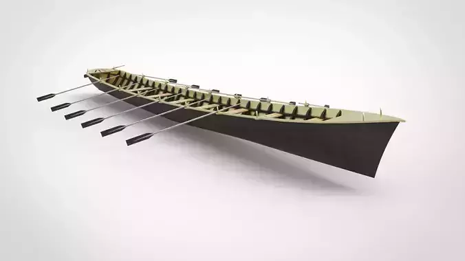 Iban longboat  3D model