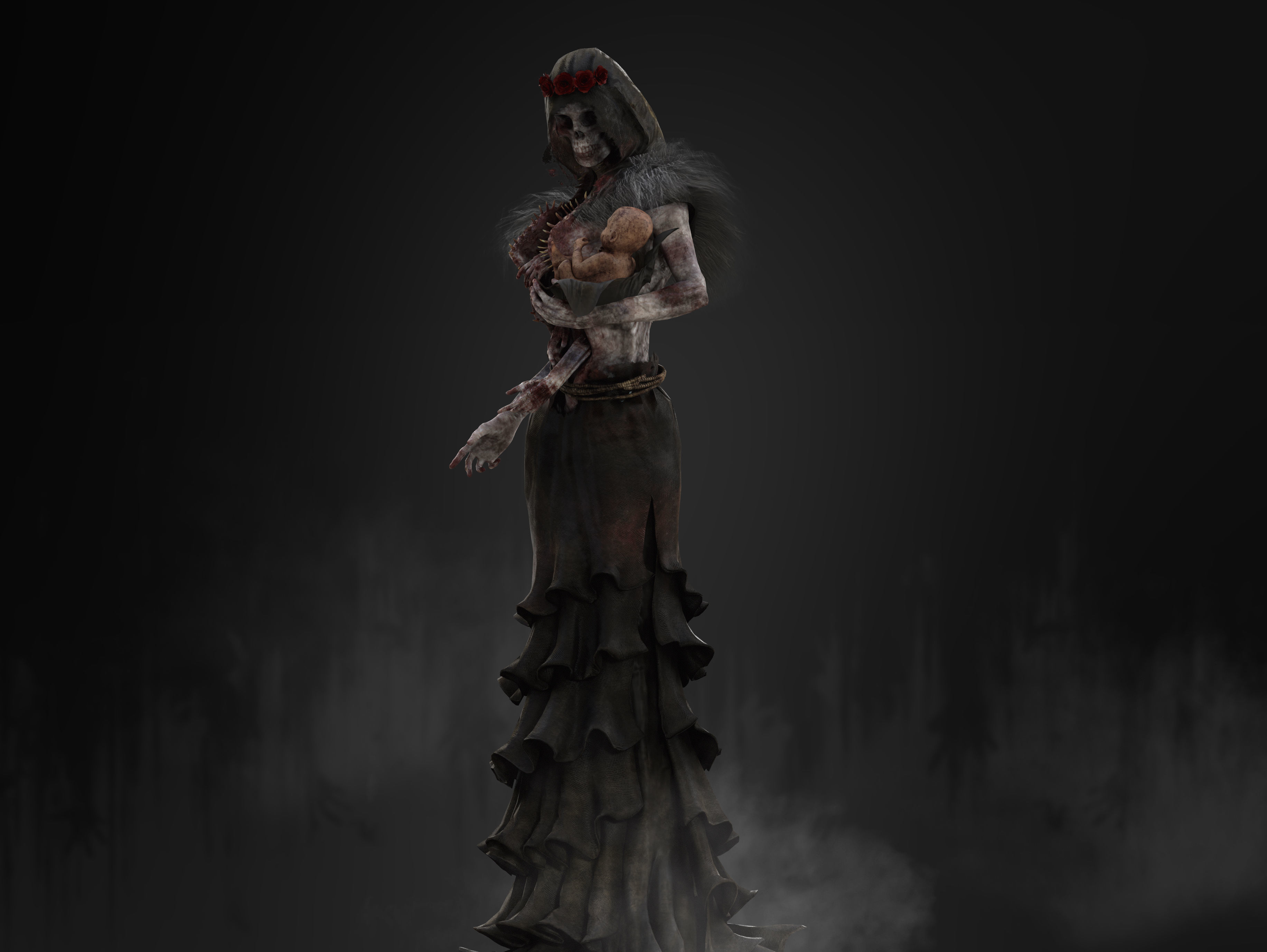 Reaper of Death Low-poly 3D model_6