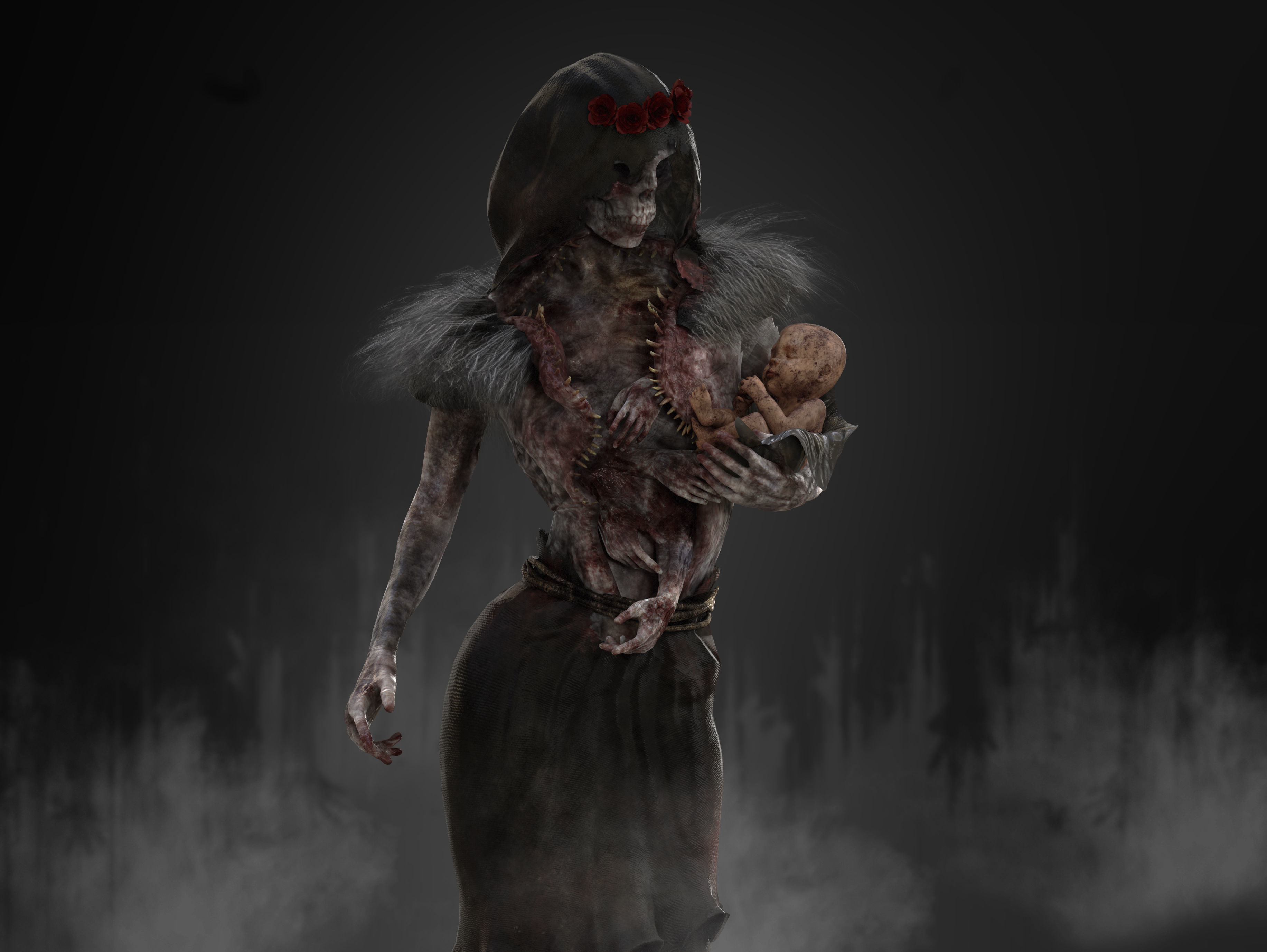 Reaper of Death Low-poly 3D model_8