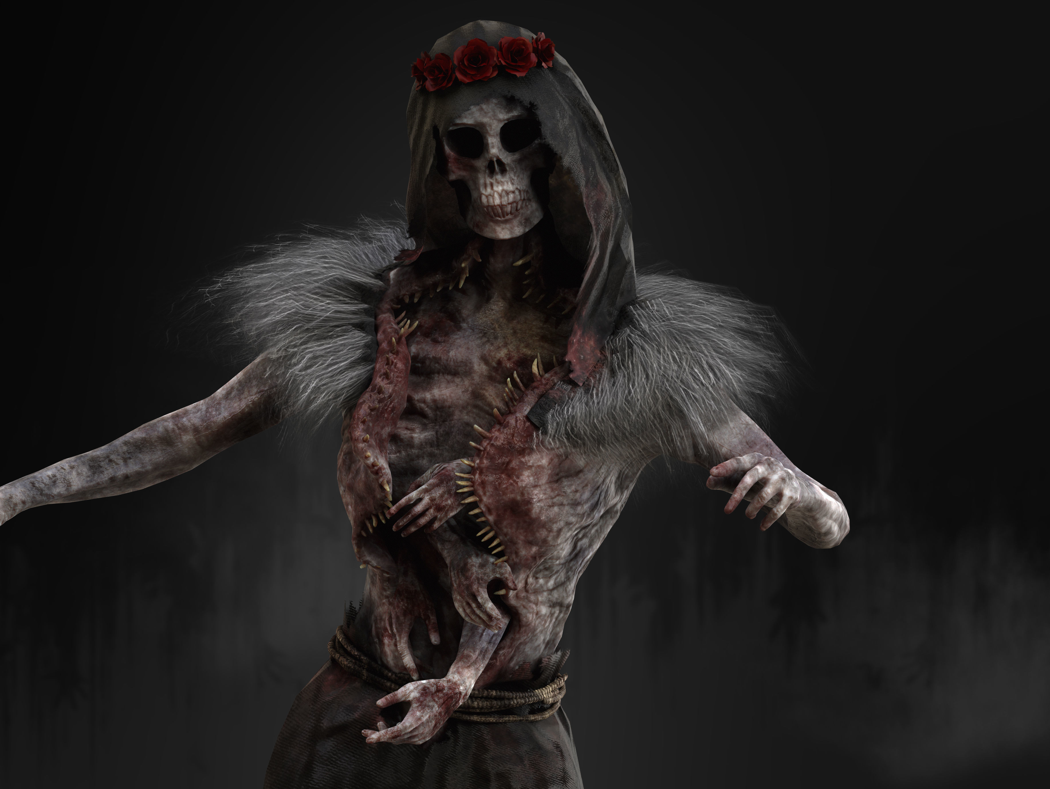 Reaper of Death Low-poly 3D model_5