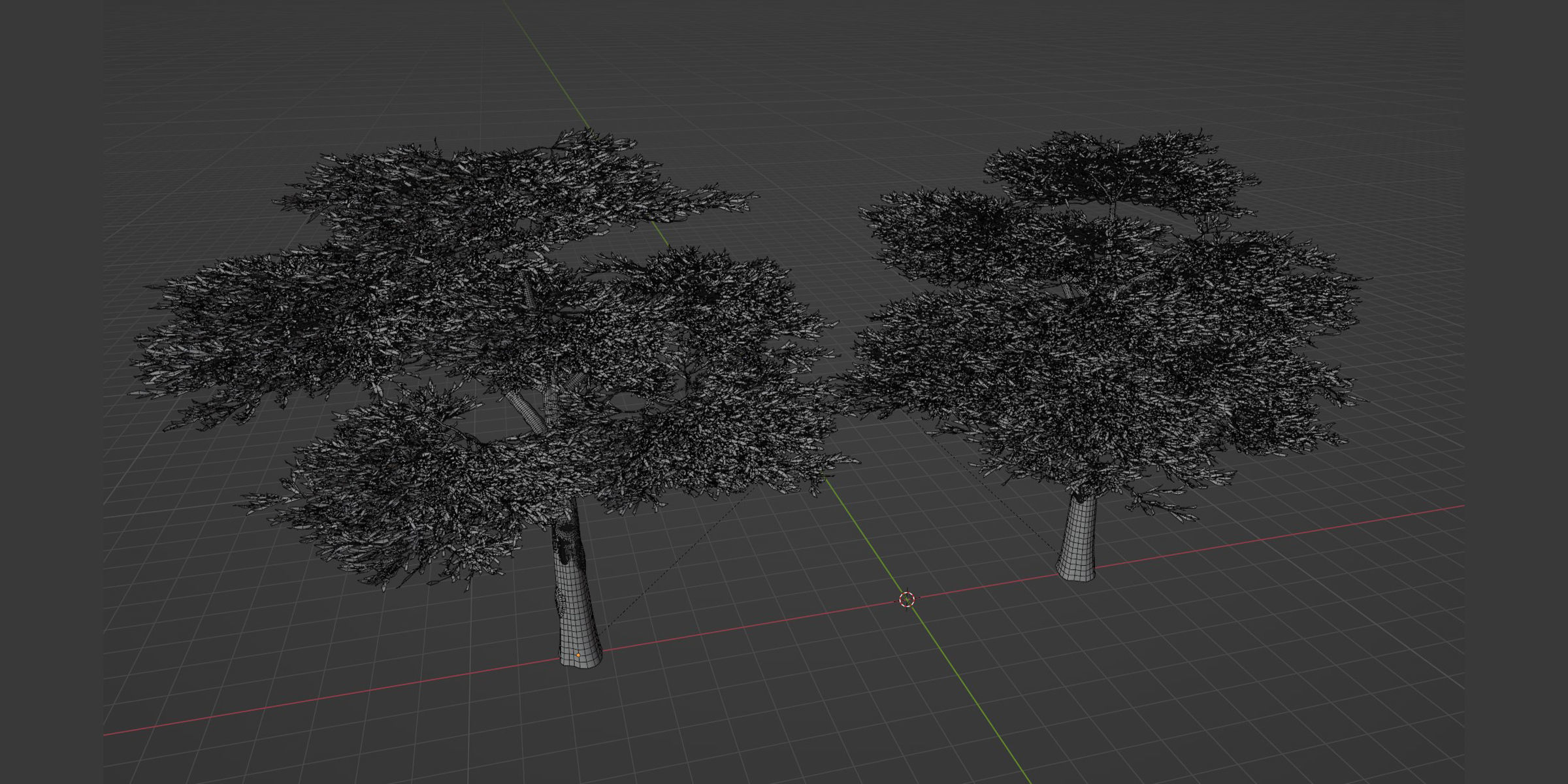 Acacia trees vol 87-Blender 3D model_6
